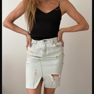 Rag and bone denim skirt
